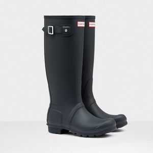Navy Blue Tall Hunter Boots